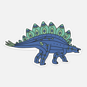 dinosaur sticker stegosauraus cute vsco