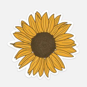 sunflower-sticker-cute-flower-aesthetic