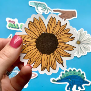 sunflower-sticker-cute