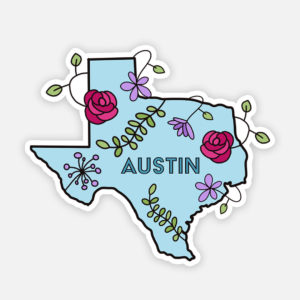 austin-texas-sticker-cute-texas-sticker-aesthetic