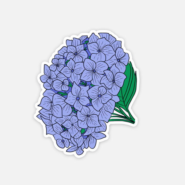 Hydrangea Flower Sticker