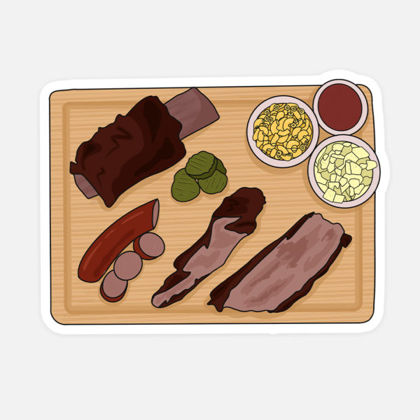 Texas Barbecue Sticker