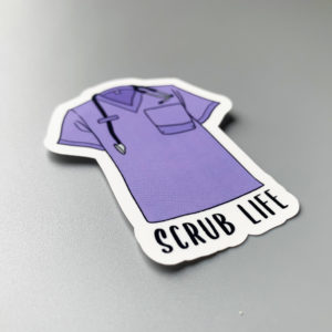 nursing-scrub-life-sticker