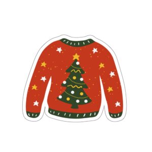 ugly christmas sweater sticker