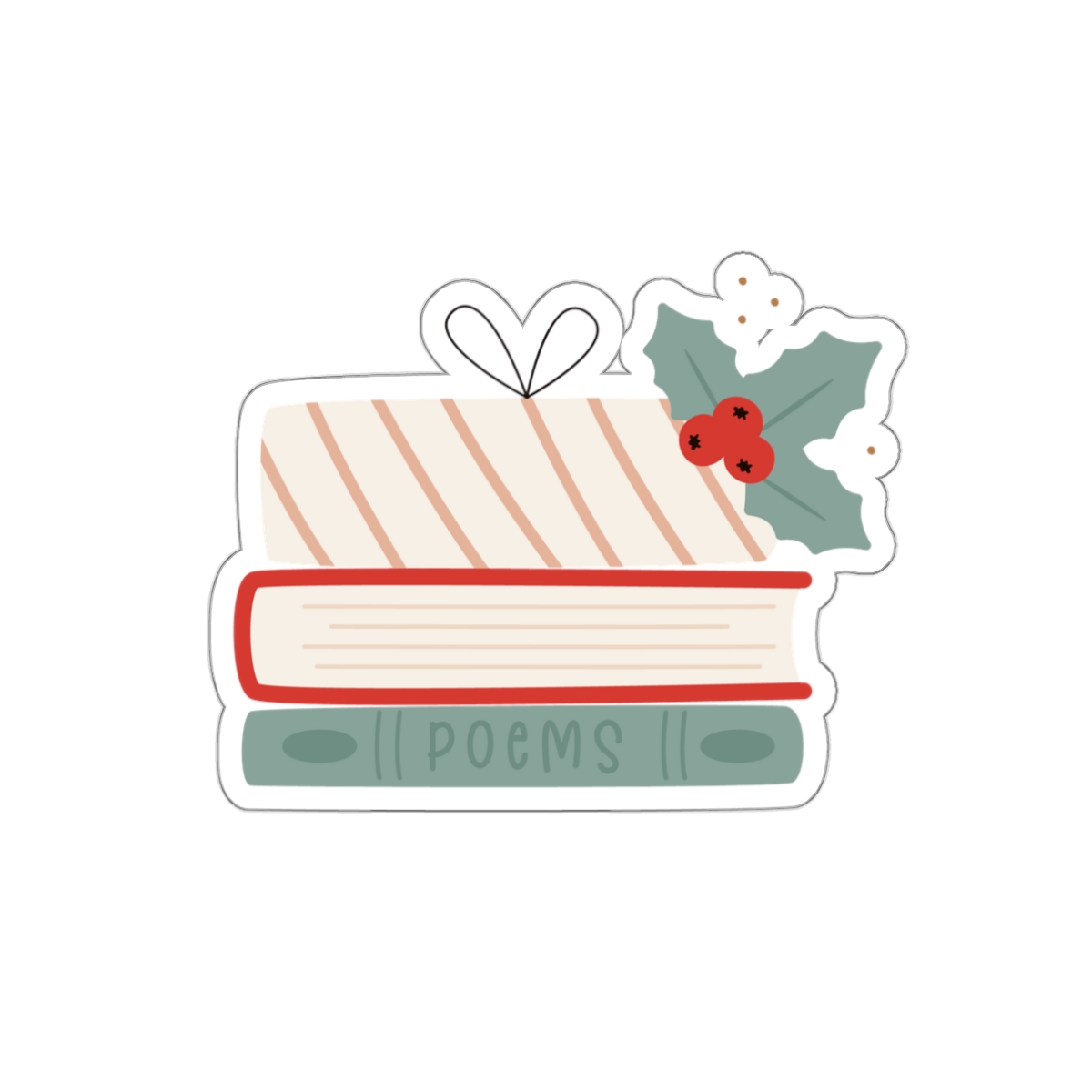 Winter Books Sticker // Cute Stickers World