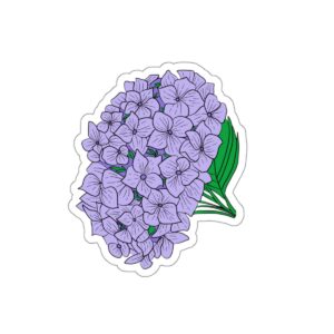 hydrangea flower sticker